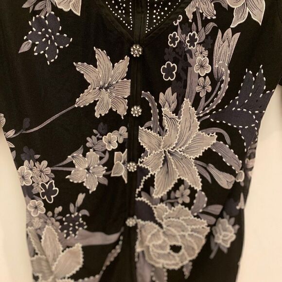 Design Works petite floral knit top - Picture 5 of 7